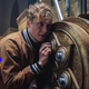 Matthias Schweighöfer' Ludwig attempts to crack an elaborate safe door.